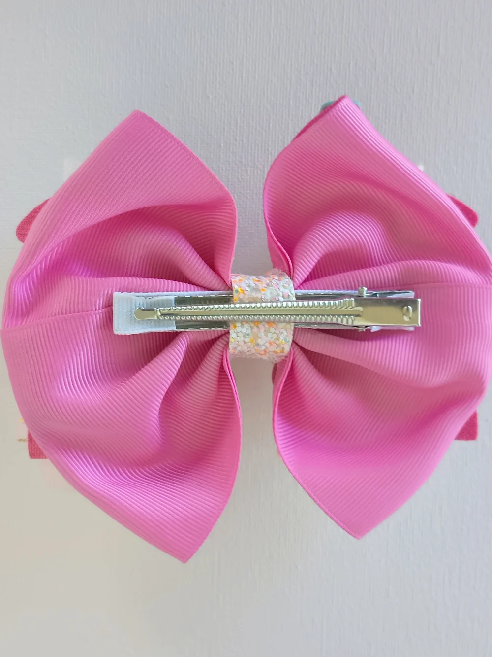 Deluxe Pink Hair Bow Gift Box Set - Handmade Girls Hair Accessories (6 Pieces)